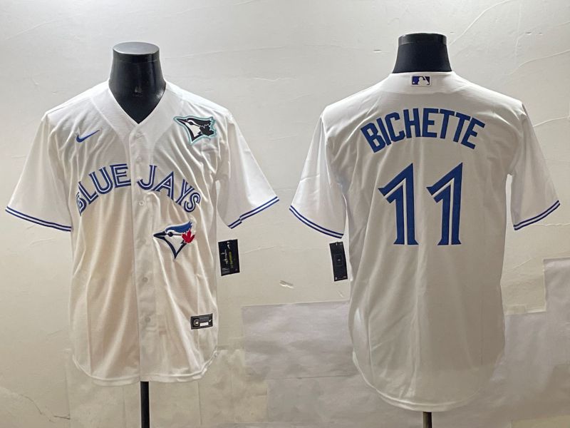 Men Toronto Blue Jays #11 Bichette White Game 2025 Nike MLB Jersey style 2->san francisco giants->MLB Jersey